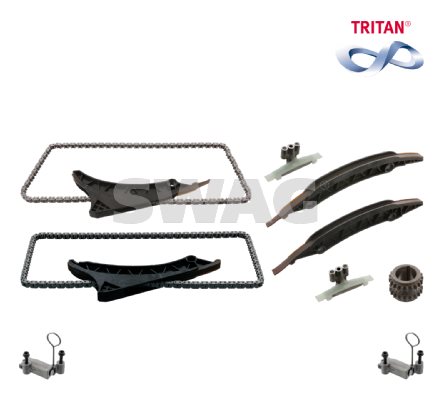Zestaw łańcucha rozrządu do BMW, 33 10 2869, SWAG Autoteile GmbH w ofercie sklepu e-autoparts.pl 
